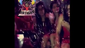 Adult girls celebrating birthday