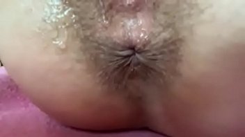 Huge clitoris orgasm hairy pussy closeup asshol