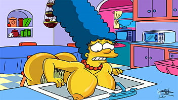 The simpsons hentai marge sexy gif