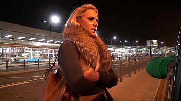 Big titty milf airport pick up and fuck hard in