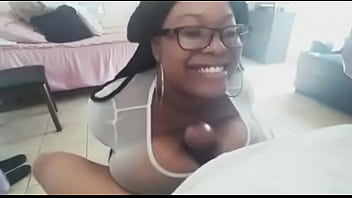 Huge ebony tits made him cum in 3secs