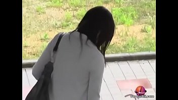 Sexy japanese gal in a nasty public sharking video