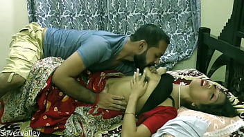 Indian horny unsatisfied wife having sex with b