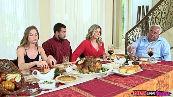 Moms bang teen naughty family thanksgiving